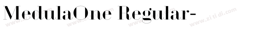 MedulaOne Regular字体转换